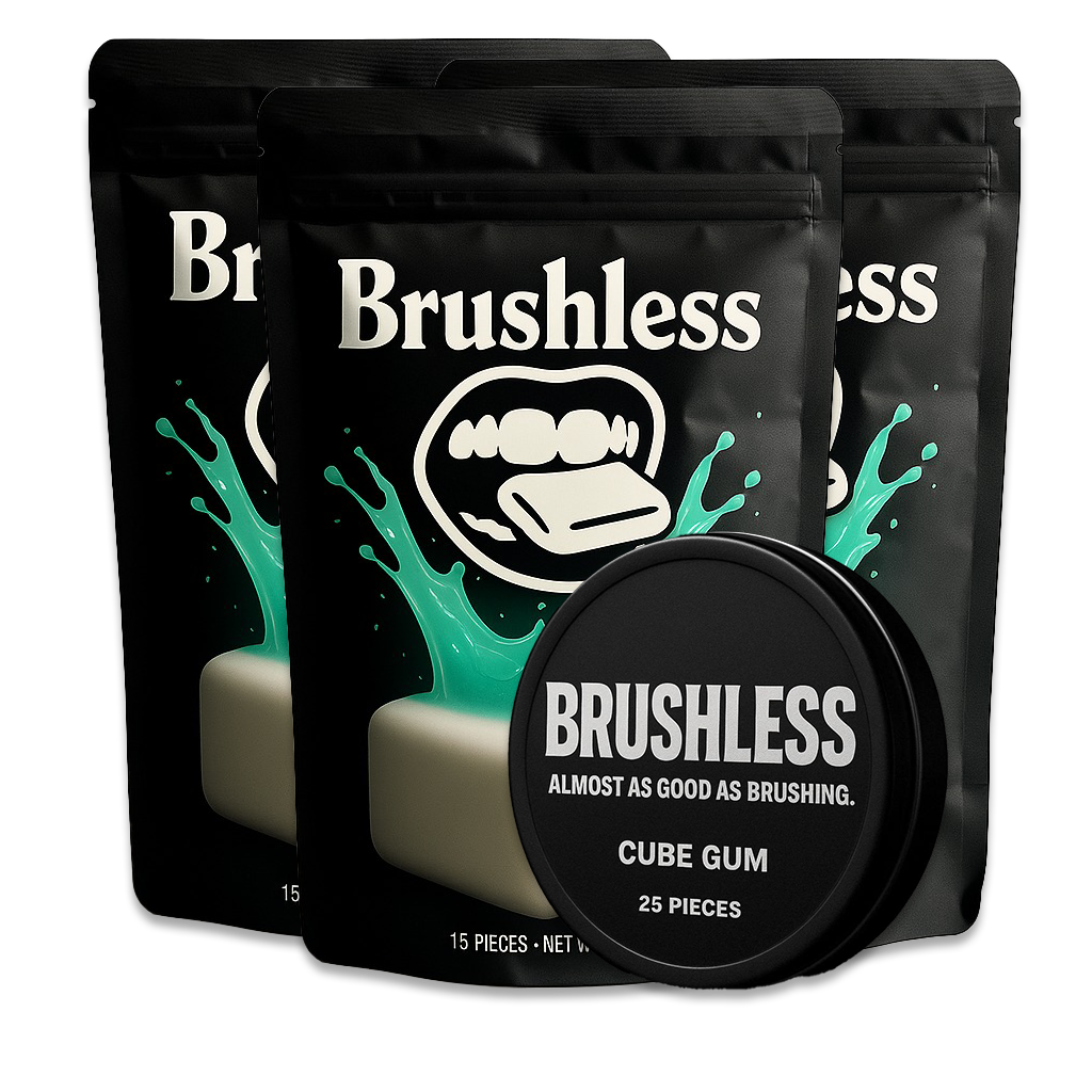 3 Brushless Gum Packs + Metal carrying box